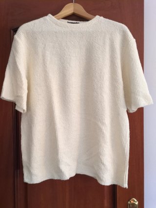 Jersey de Manga Corta Beige