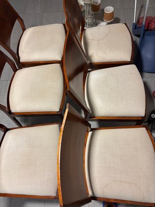 Set de 6 sillas de comedor de madera