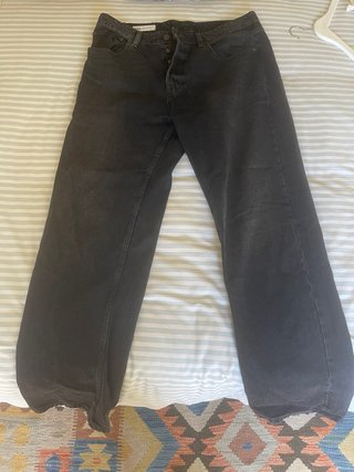 Pantalones denim Zara negros