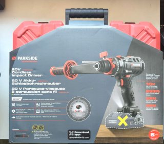 Taladro Percutor Parkside Performance 20V