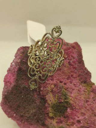 Anillo Vintage Acero Filigrana Grande