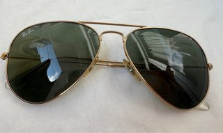 Gafas Ray-Ban Aviator Doradas y Verdes