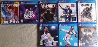 Lote Videojuego PS4: FIFA, Call of Duty, NBA, Sing