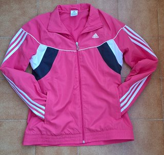 Chaqueta deportiva Adidas rosa talla M