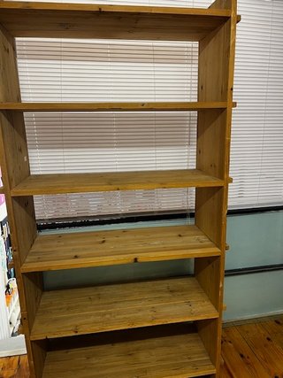 Librería Rústica de Madera 100x200x40cm