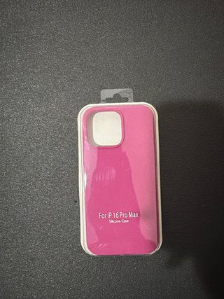 Funda Silicone Case iPhone 16 Pro Max Rosa
