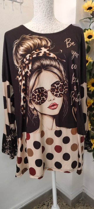 Camiseta estampada mujer Be your