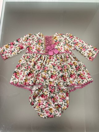 Vestido de Niña con Braguita Talla 6 Meses