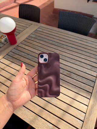 iPhone 13 rosa + custodia viola