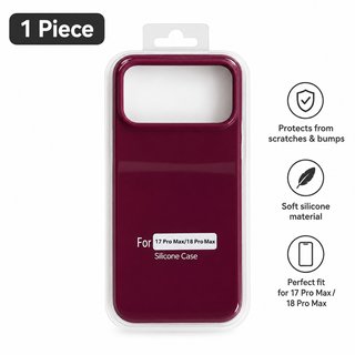 Custodia Silicone Bordeaux iPhone 18/17 pro max nv
