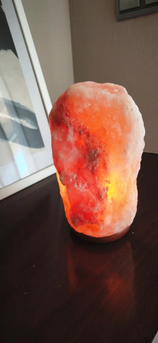 Lámpara Sal natural rosa del Himalaya