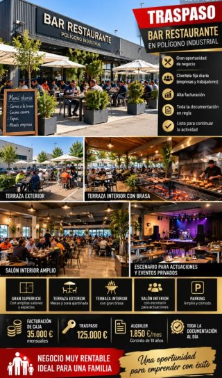 Traspaso Bar restaurante Pol. Ind.