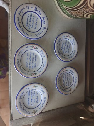 Set di 5 Piatti Decorativi Agua Burriach