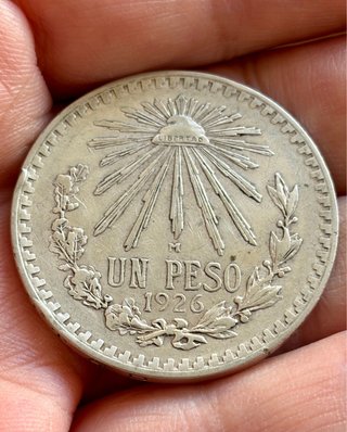 1 Peso México 1926 Moneda Antigua