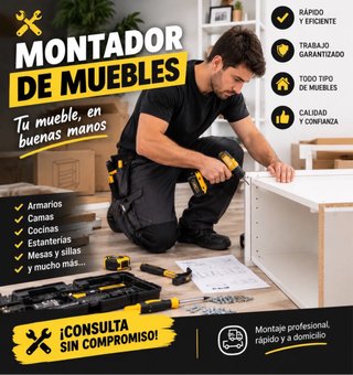 Montador de muebles en Barcelona y alrededores.