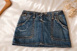 Minifalda vaquera azul talla 36-38