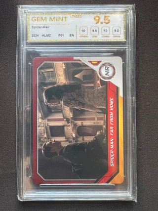 Carta Spider-Man Far From Home Gem Mint 9.5 NXR