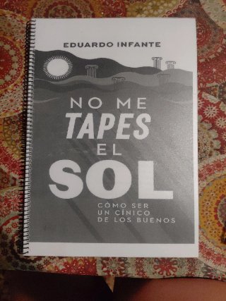 Libro No me tapes el sol de Eduardo infante.