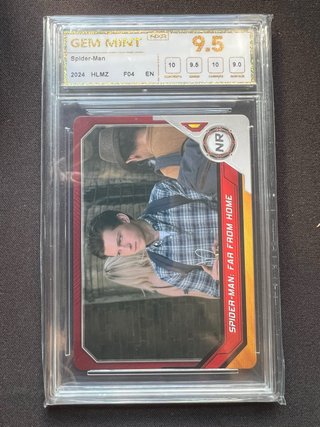 Carta Spider-Man Far From Home Gradeada 9.5 NXR