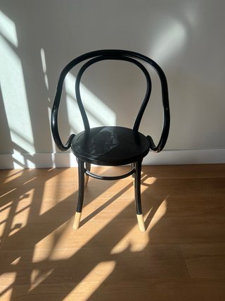 Silla de Madera Negra Estilo Thonet