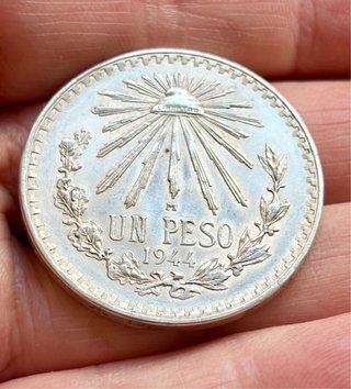 1 Peso México 1944 Plata