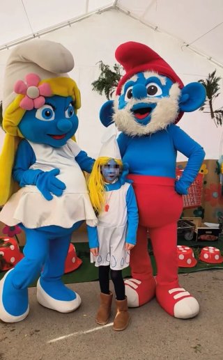 Disfraz Pitufina Talla Infantil