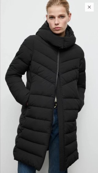 Anorak MANGO Negro NUEVO / XS