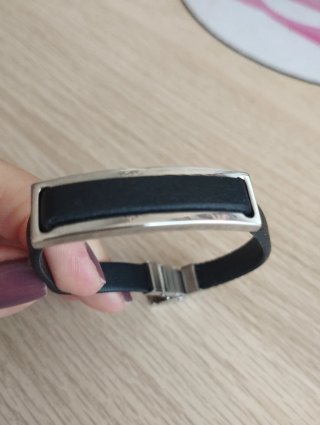 Pulsera Lotus Plata y Negro