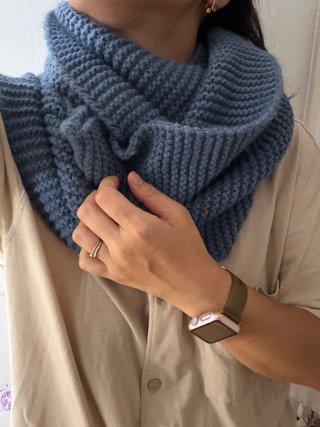 Cuello de punto azul claro – Made in Italy