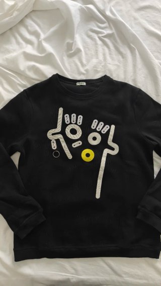 Sudadera negra Kenzo Paris