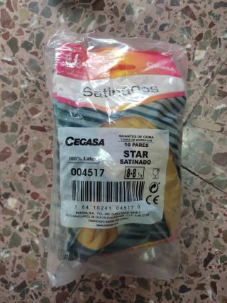 10 Pares de Guantes de Goma Cegasa