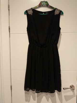 Vestido negro corto Zara Talla S