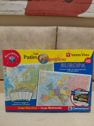 Puzzle Geográfico Europa Vicens Vives 104 piezas