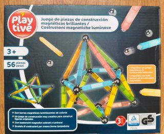 Juego de Construcción Magnética Playtive 56 Piezas