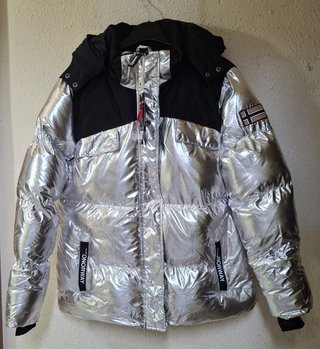 Anorak Geo Norway Plata y Negro