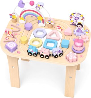 Mesa Fozcmisw madera 8 en 1 unicornio