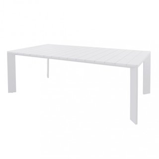 Tavolo da Giardino Rettangolare Bianco 200x100cm