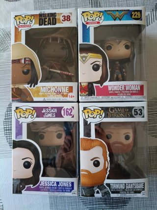 Lote de 4 figuras Funko Pop