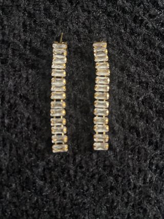 Pendientes Largos Goldfilled con Cristales
