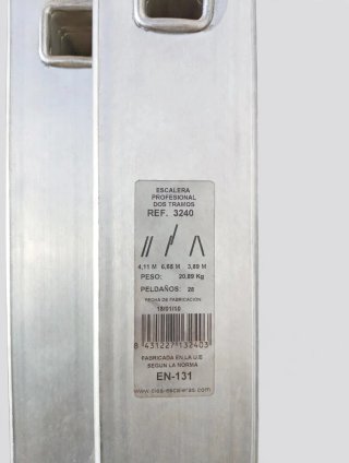 Escalera Profesional CIES REF. 3240 de aluminio