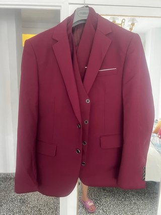 Traje de hombre CROSSROAD rojo talla L
