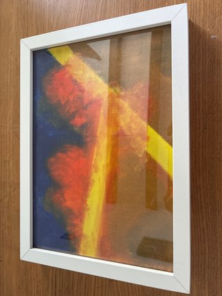 Cuadro al óleo abstracto
