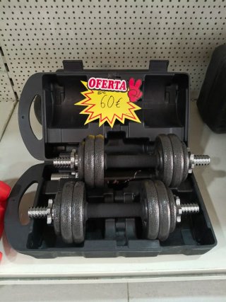 Pesas 15kg con maletín