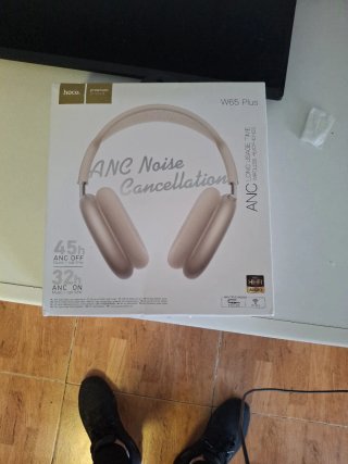 Hoco. W65 Plus Cascos ANC Beige/Dorado