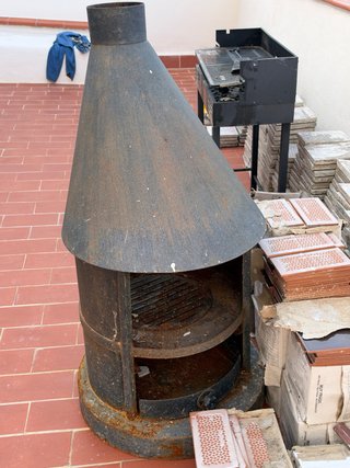 Estufa chimenea de Hierro