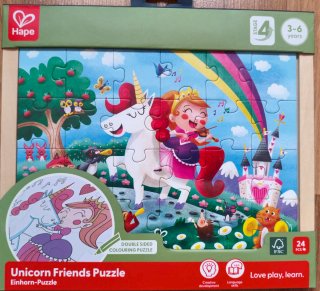 Puzzle Infantil Reversible Hape Unicornio