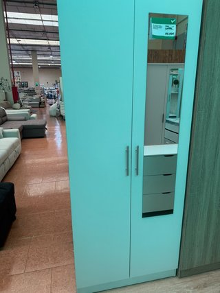 Armario de Dormitorio 2 Puertas Turquesa