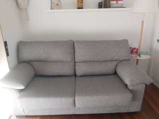 Sofá de 2 plazas gris