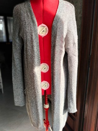 Cardigan Benetton Grigio