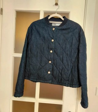 Chaqueta vaquera acolchada Zara Talla L